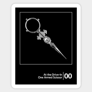 At the Drive-In - One Armed Scissor / Minimal Graphic Artwork Design Sticker